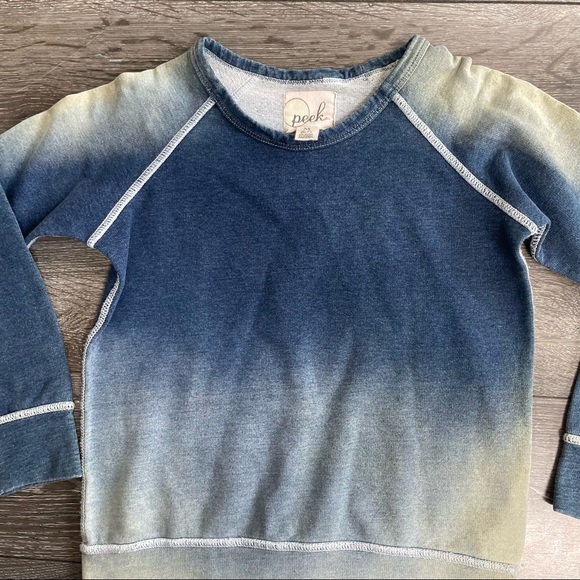 Peek ombre sweatshirt boys tie dye light sweater size medium 6-7 - Picture 3 of 7